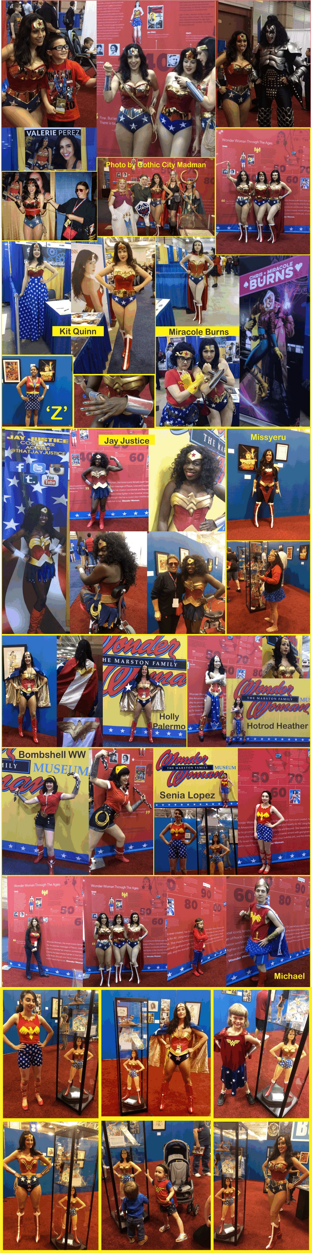 Wonder Woman Cosplayers at the ACBC Marston Family Wonder Woman Museum