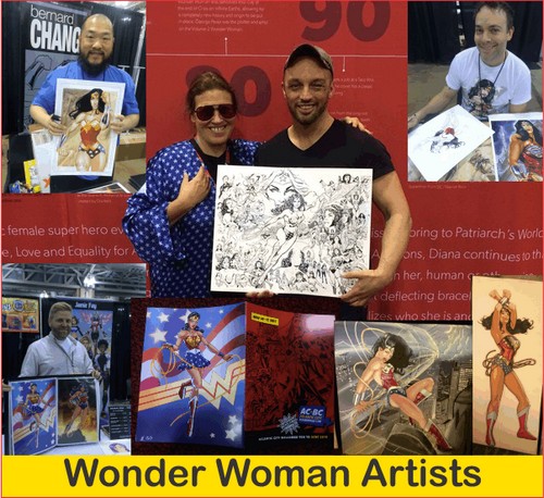 Wonder Woman Artists at AC Boardwalk Con 2015