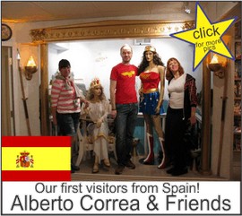 Alberto Correa in the Marston Family Wonder Woman Museum