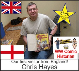 Chris Hayes of Amazon  Archives in the Marston Family Wonder Woman Museum