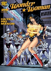 Chris Hayes of Amazon Archives commissioned art by Al Rio Wonder Woman cover 219
