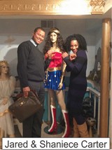 Jared and Shaniece Carter in the Marston Family Wonder Woman Museum