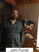 John Purcell in the Marston Family Wonder Woman Museum