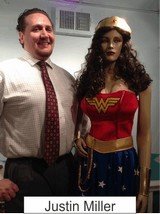Justin Miller in the Marston Family Wonder Woman Museum