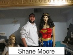 Shane Moore in the Marston Family Wonder Woman Museum