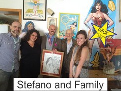 Stefano Junior and Family in the Marston Family Wonder Woman Museum